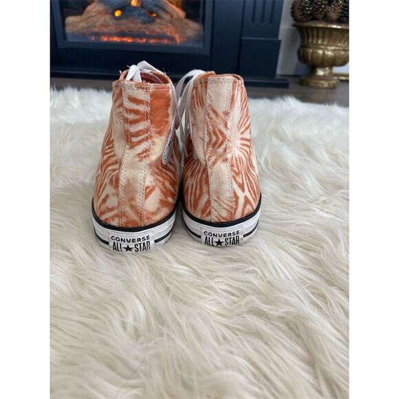 Converse Chuck Taylor All Star Hi Tie Dye Sneakers Orange Size‎ 10.5 Men - Picture 4 of 7